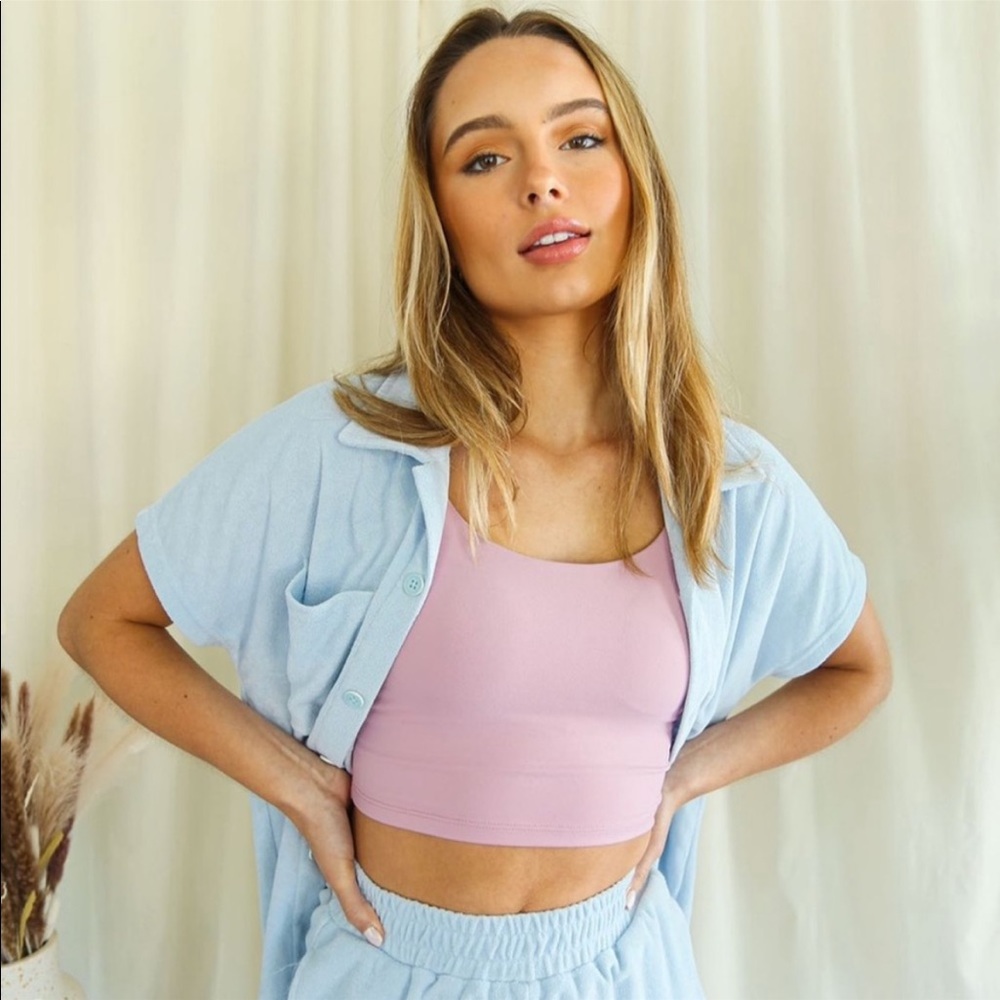 Gold Hinge Terrycloth Coverup Set